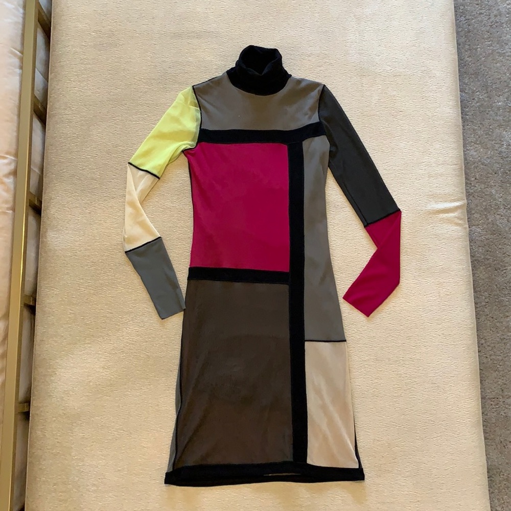 FUZZI Nieman Marcus Exclusive color block dress
